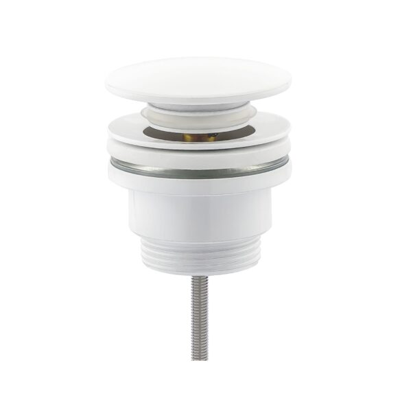 Supapă de clic pentru chiuvetă din alamă Ø66 mm 1" 1/4 Alb mat